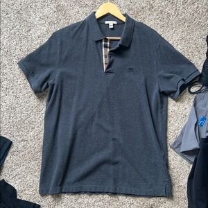 Burberry Mens Polo Grey